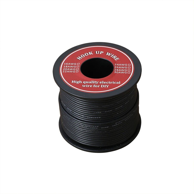 26 AWG UL3239 Flexible Silicone Wire Rubber Insulated Tinned Copper 3000V electronic wire 30m/ roll