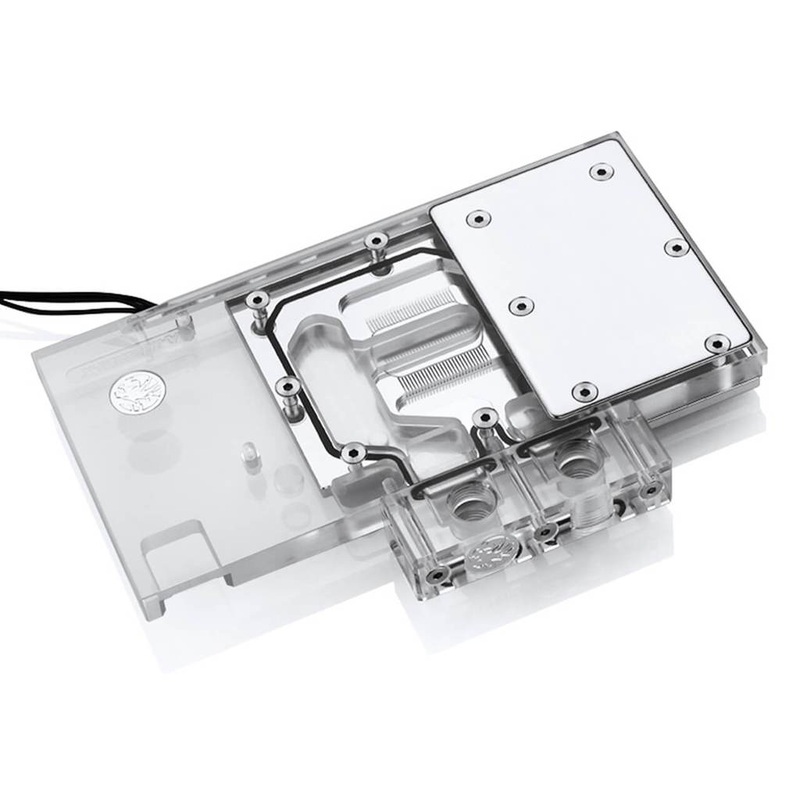 Bykski Colorfire RX 580 Full Coverage GPU Water Block – Clear (A-IGR58H-X)