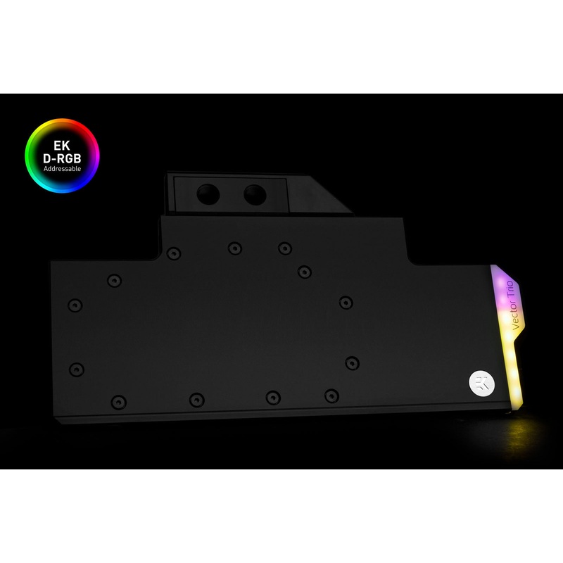 EK-Quantum Vector Trio RTX 2080 Ti D-RGB – Nickel + Acetal