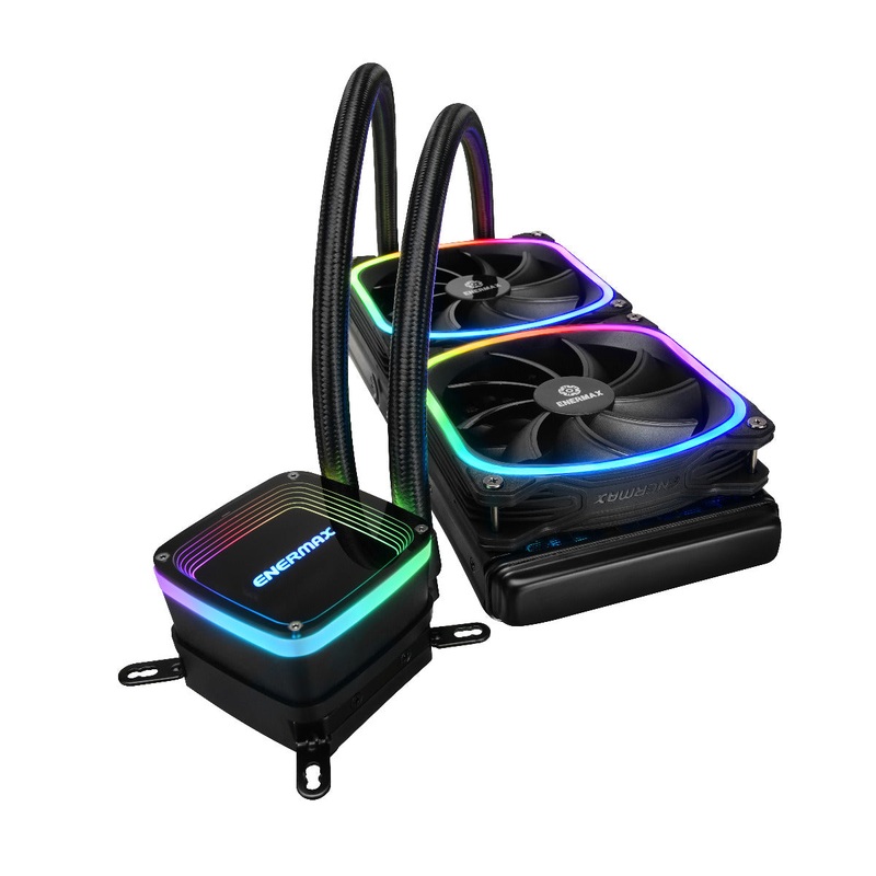 Enermax Aquafusion 240 ELC-AQF240-SQA 240mm AIO CPU Cooler – Black