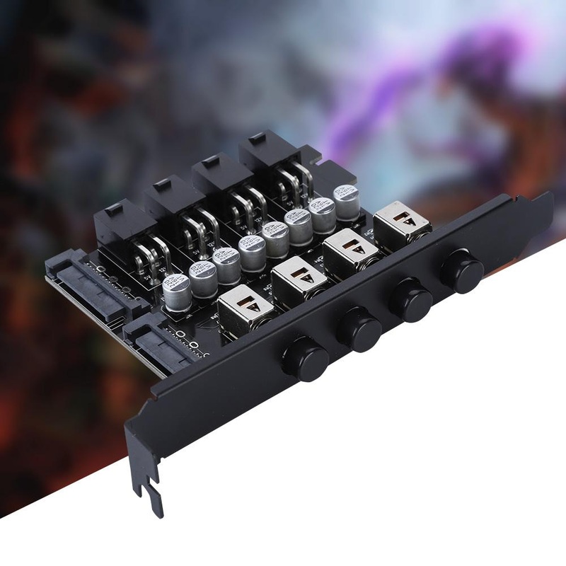 HDD Hard Drive Power Supply Switch Control Module SATA Drive Switcher for Desktop PC Computer with 4pcs 15Pin Power Supply Cable
