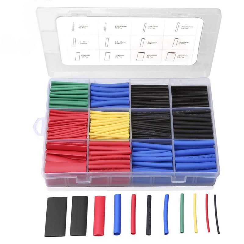 Heat Shrink Tubing Kit – 560PCs Assorted Colors (1mm-13mm)