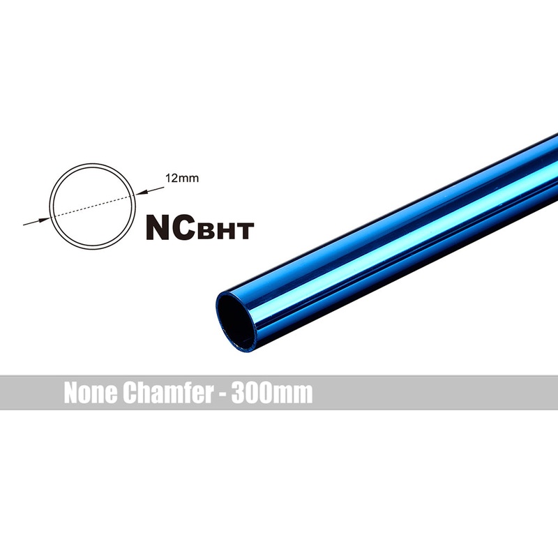 Bitspower None Chamfer Brass Hard Tubing OD12MM Royal Blue- Length 300 MM
