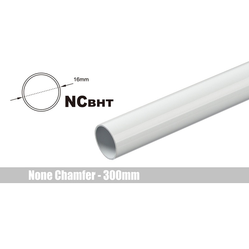 Bitspower None Chamfer Brass Hard Tubing OD16MM Deluxe White – Length 300 MM