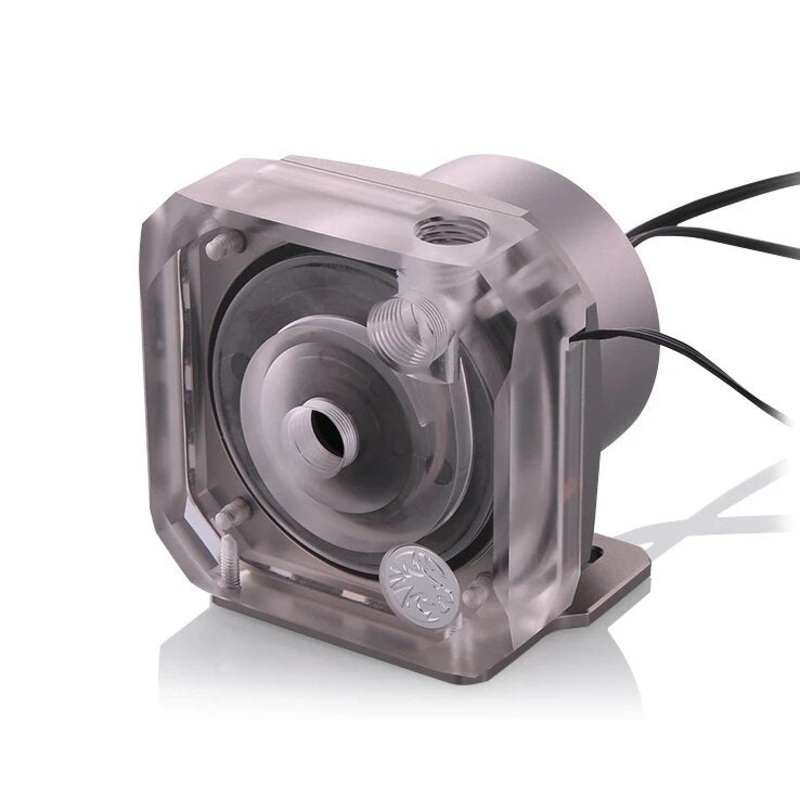 Bykski PMS5 Liquid Cooling 12V Pump – PWM Enabled Version 2 – Grey Mount