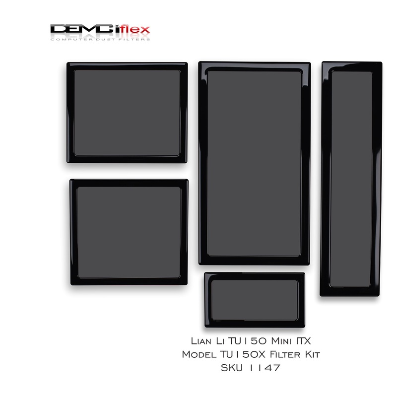 DEMCiflex Magnetic Fan Dust Filter – Lian Li TU150/X Mini ITX Filter Kit