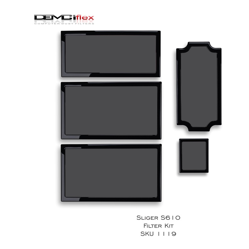 DEMCiflex Magnetic Fan Dust Filter – Sliger S610  Filter Kit  ( No Handle)
