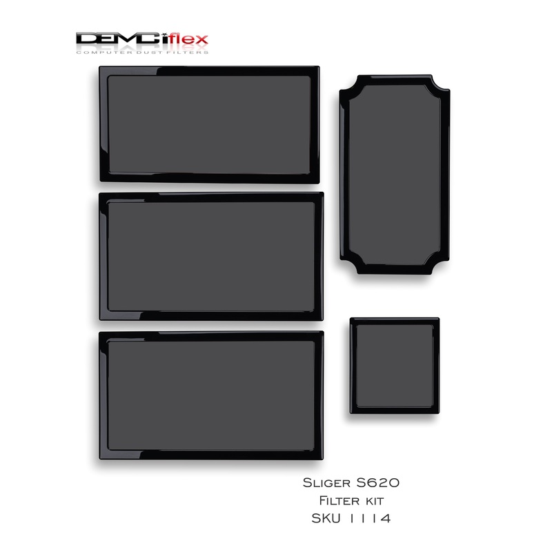 DEMCiflex Magnetic Fan Dust Filter – Sliger S620  Filter Kit  ( No Handle)