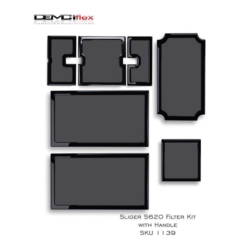 DEMCiflex Magnetic Fan Dust Filter – Sliger S620  Filter Kit  ( With Handle)