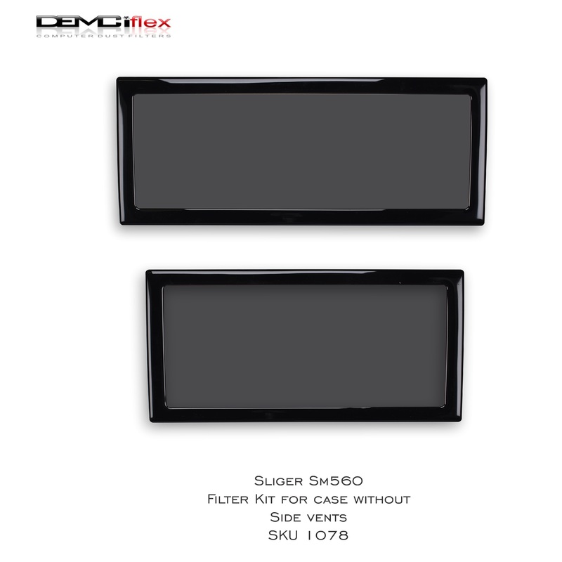 DEMCiflex Magnetic Fan Dust Filter – Sliger SM550 Filter Kit  (without vented side panels)
