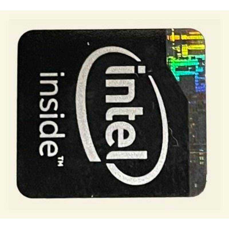 Intel Inside Holographic Case Badge – Black