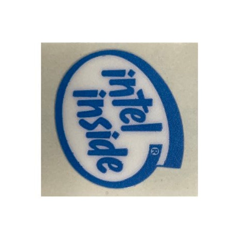 Intel Inside Old School Case Badge – Blue