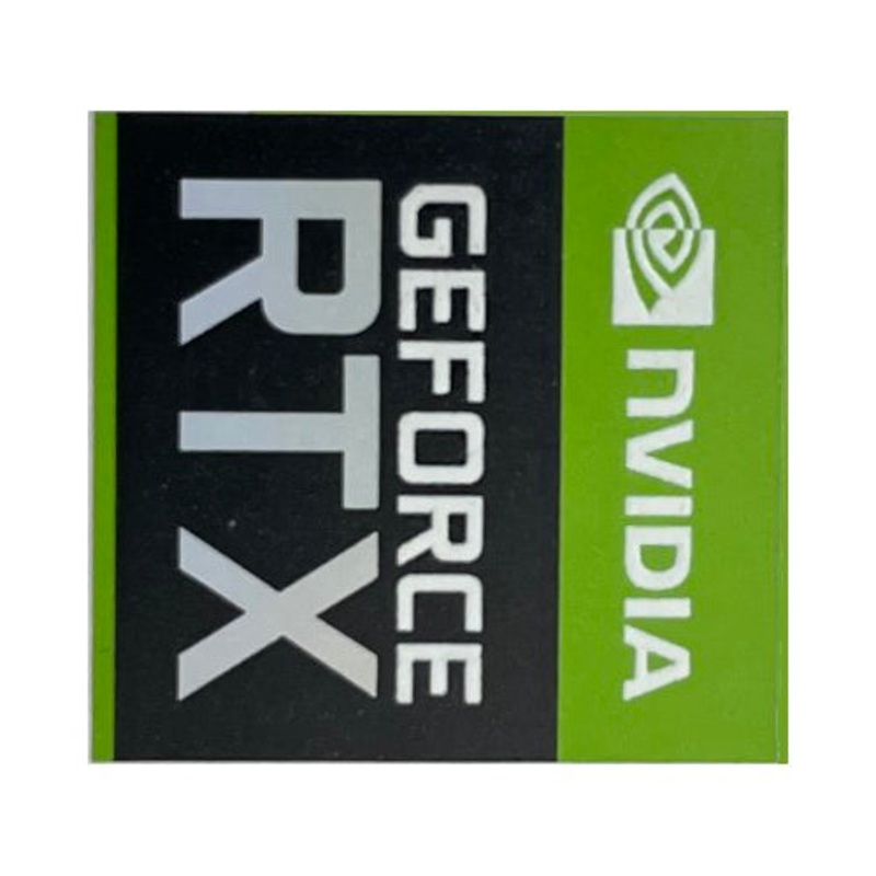 Nvidia RTX Case Badge – Shiny Square