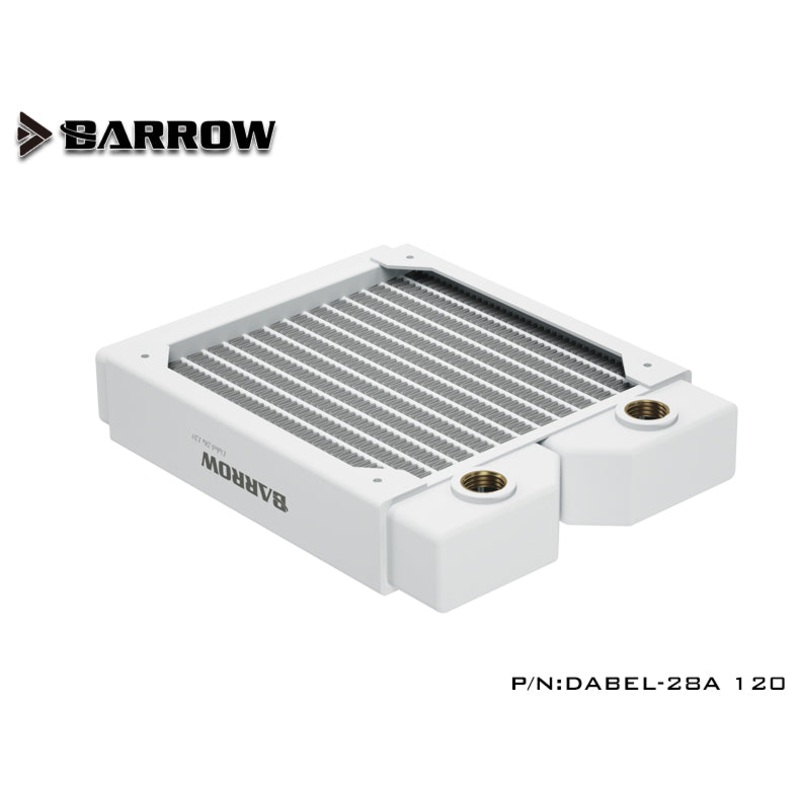 Barrow Dabel-a series Radiator 28mm thick – 120mm – White