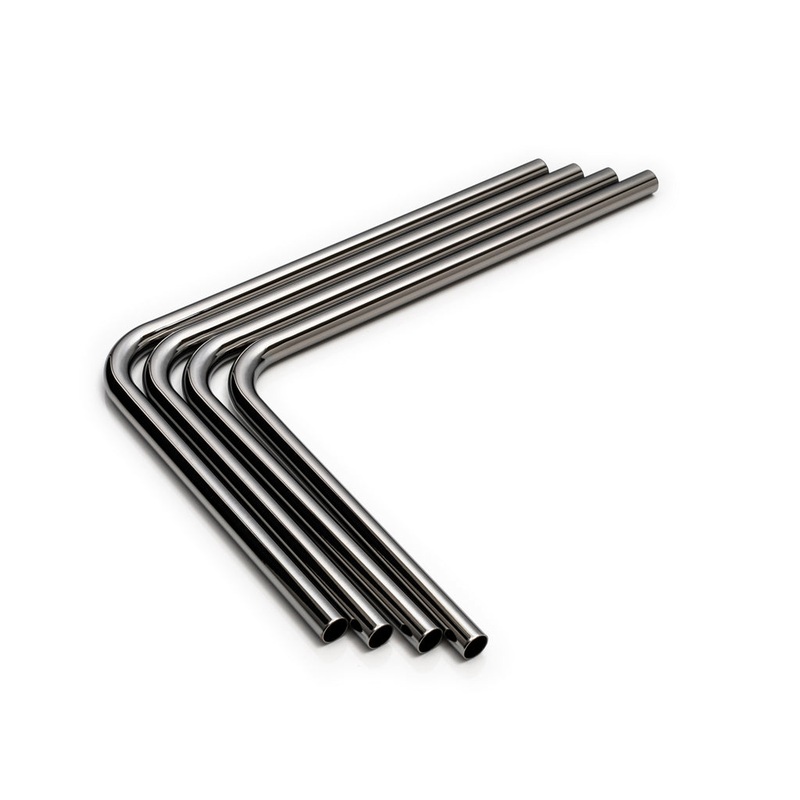 Bitspower Pre-bent 90-Degree Brass Hard Tubing OD12MM Black Sparkle – Length 220x305MM