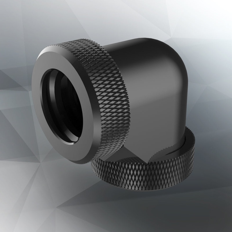 Raijintek PELIAS BLACK- D140906 (14mm 90 degree copper fitting)