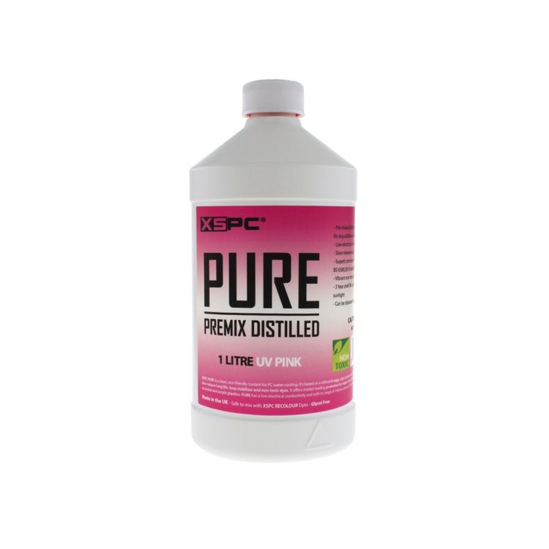 XSPC PURE Premix Distilled Coolant – UV Pink