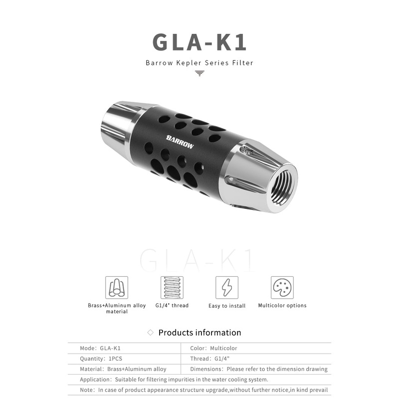 Barrow Kepler Series Filter- Black