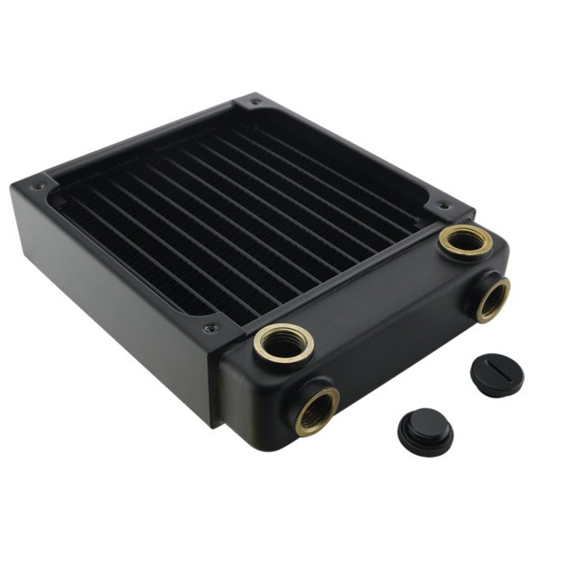 Koolance Radiator, 1x120mm Fans, 34mm Thick, 17-FPI Copper