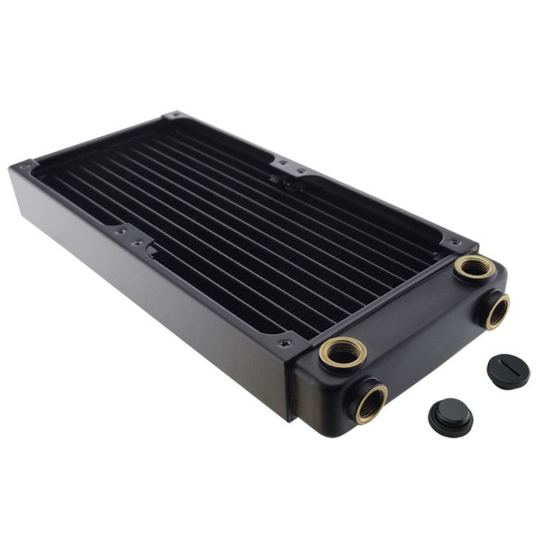 Koolance Radiator, 2x120mm Fans, 34mm Thick, 17-FPI Copper