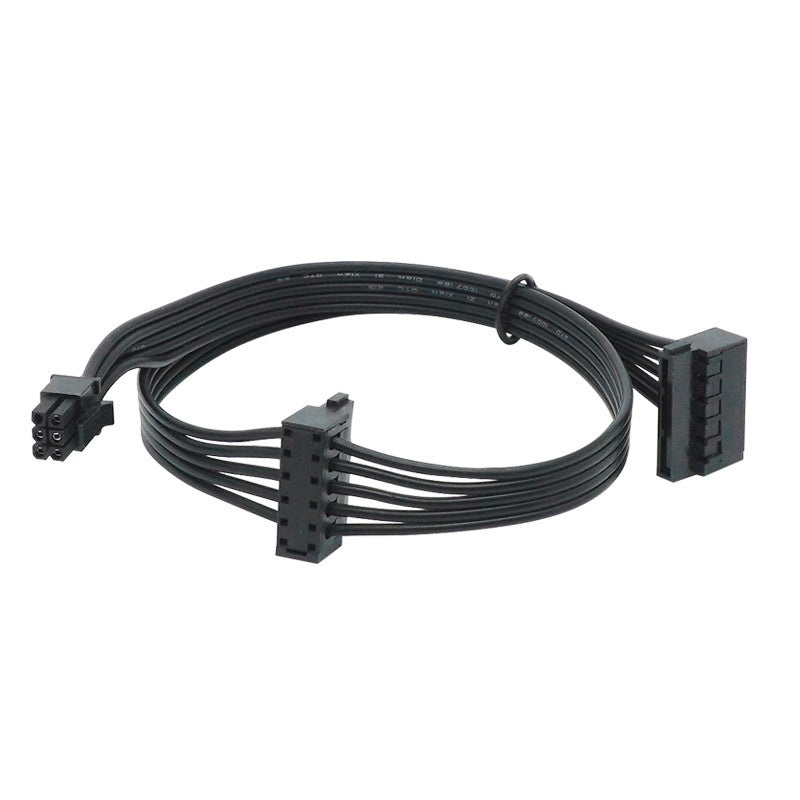 ModDIY Dell 3250 3268 3650 3660 3668 Mini 6 Pin to Dual SATA Power Cable