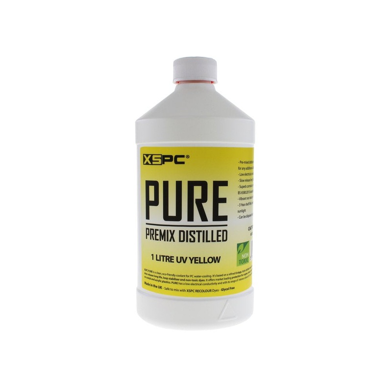 XSPC PURE Premix Distilled Coolant – UV Yellow