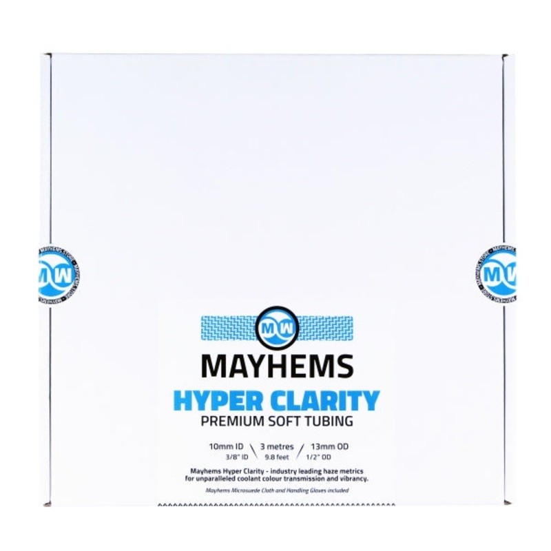 Mayhems – Premium Soft Tubing – Hyper Clarity PVC – High Transparency Version, 10mm (3/8) ID x 13mm (1/2) OD, 3m Length