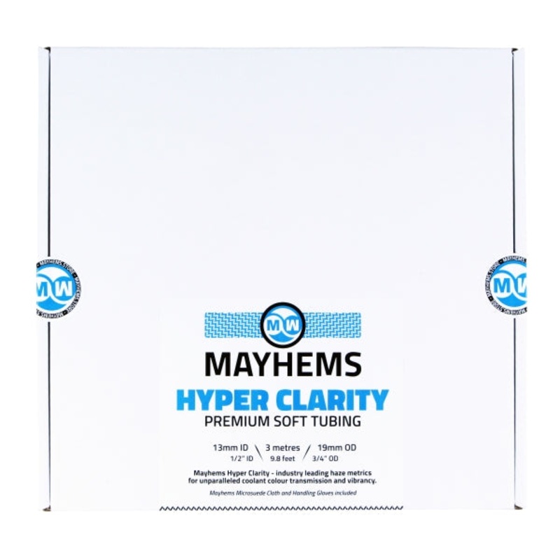 Mayhems – Premium Soft Tubing – Hyper Clarity PVC – High Transparency Version, 13mm (1/2) ID x 19mm (3/4) OD, 3m Length