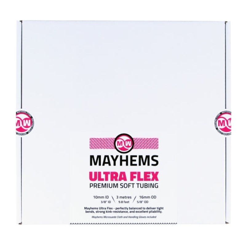 Mayhems – Premium Soft Tubing – Ultra Flex PVC – High Flexibility Version, 10mm (3/8) ID x 16mm (5/8) OD, 3m Length