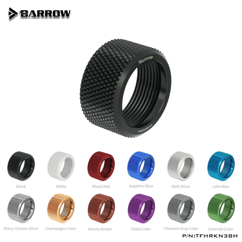 Barrow Choice Multicolor G1/4 Compression Fitting Alloy ring (ID3/8-OD5/8)Soft Tubing Alloy ring