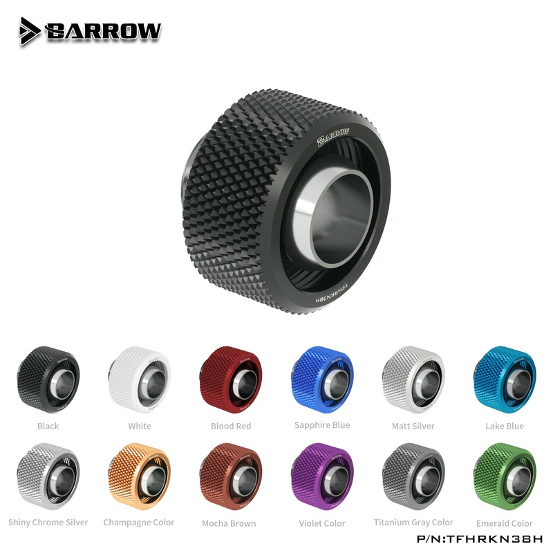 Barrow Choice Multicolor G1/4Compression Fitting (ID3/8-OD5/8) Soft Tubing