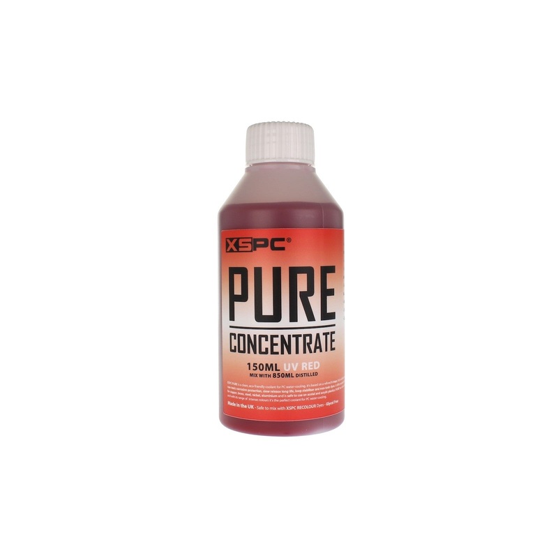 XSPC PURE DISTILLED CONCENTRATE COOLANT 150ML – UV RED