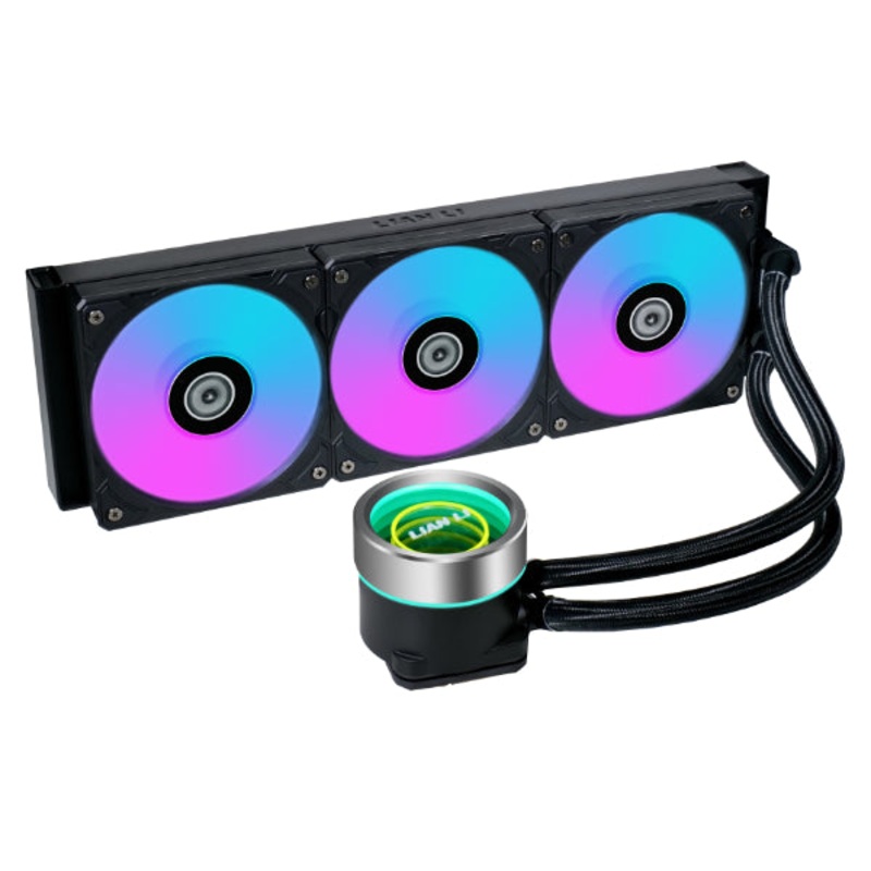 Lian Li GA II TRINITY RGB VERSION 360 AIO High Performance RGB Fans – Black