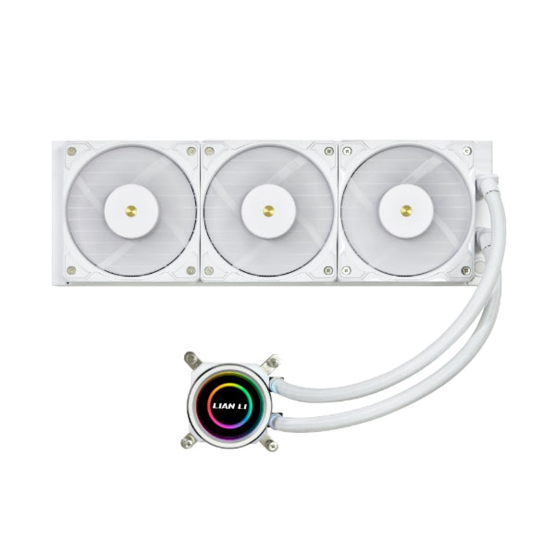 LIAN LI Galahead II Trinity Performance 360 AIO CPU Liquid Cooler – White