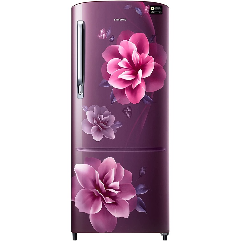 Samsung RR20C2723CR/NL 184L 3 Star Digital Inverter Direct-Cool Single Door Refrigerator(Camellia Purple)