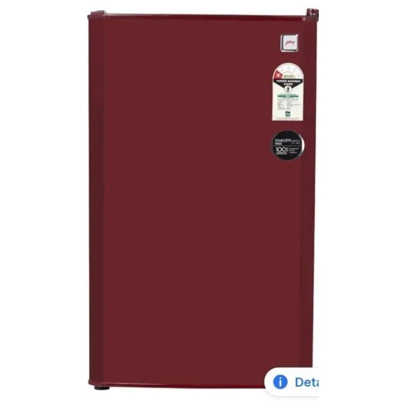 Godrej Mini Refrigerator 97 Litres 1 Star RD CHAMP 114A WPF WN RD Wine Red | Small Room Refrigerator