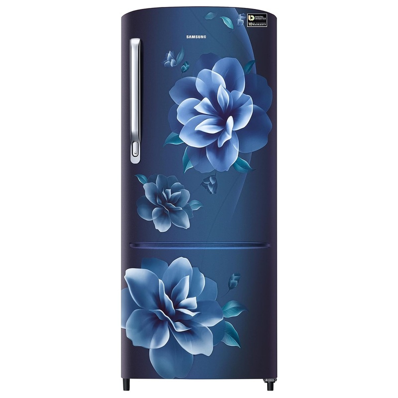 Samsung RR24C2723CU/NL 223L 3 Star Inverter Direct-Cool Single Door Refrigerator (Camellia Blue)