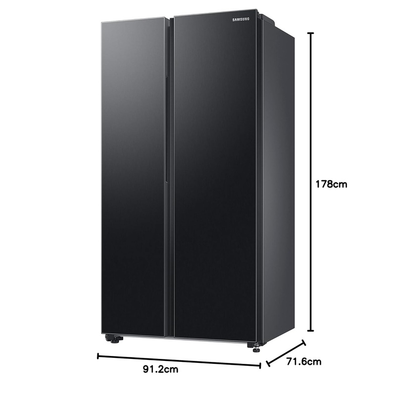 Samsung RS76CG8113B1HL 653L WI-FI Enabled SmartThings Side By Side Inverter Refrigerator ( Black DOI)