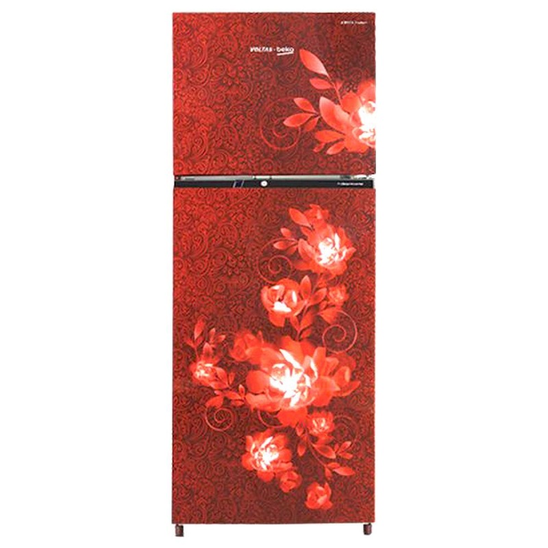 Voltas Beko RFF295C/WPCWR0I0000GD 250L 3 Star Frost Free Double Door Refrigerator Celin Wine