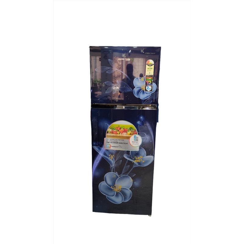 Voltas Beko RFF315D/WPV300RMBD 268L 2 Star Frost Free Double Door Refrigerator Moonlight Blue
