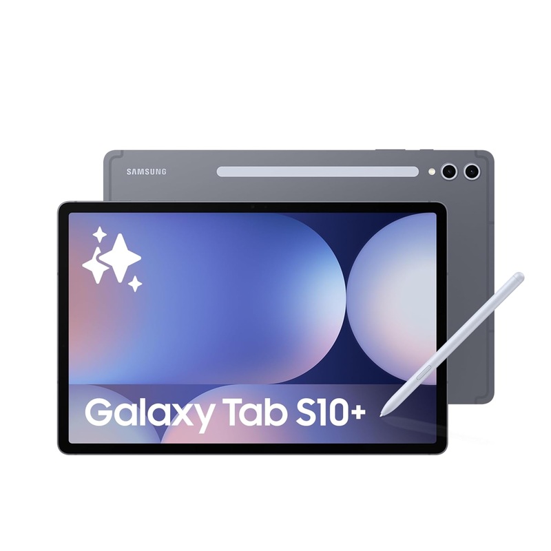 Samsung Galaxy Tab S10 Plus, S Pen in-Box, 31.5 cm (12.4 inch) Dynamic AMOLED 2X Display, 12 GB RAM, 256 GB Storage, Wi-Fi + 5G Tablet, Moonstone Gray