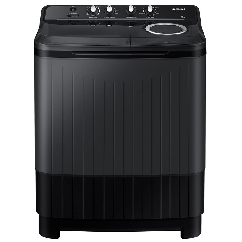 Samsung WT75B3200GD/TL 7.5 Kg 5 Star Semi Automatic Top Load Washing Machine (DARK GRAY)