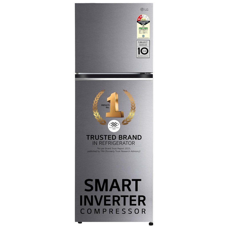 LG GL-N342SDSY 322 L 2 Star Smart Inverter Frost-Free Double Door Refrigerator ( Dazzle Steel )