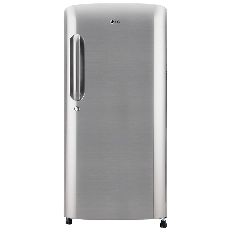 LG GL-B201APZD 185 L 3 Star Direct-Cool Single Door Refrigerator ( Shiny Steel, Fast Ice Making, Gross Volume 190 Litre)