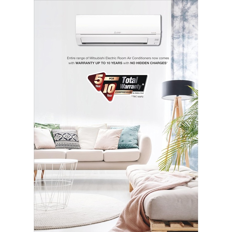 Mitsubishi Electric MS/MU-JP18VF 1.5 Ton 1 Star Slim Non Inverter Split Air Conditioner