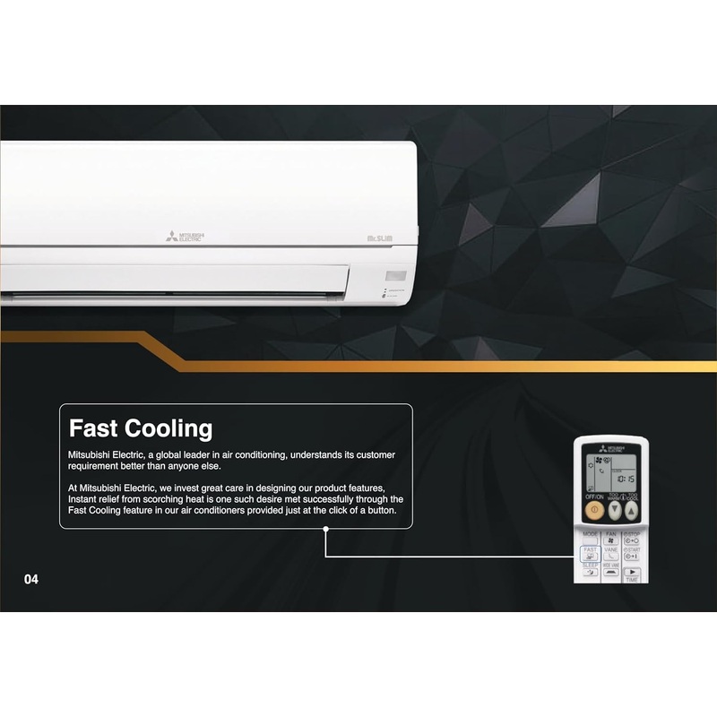 Mitsubishi Electric MSY-GN22VF  1.9 Ton 4 Star Inverter Split AC White