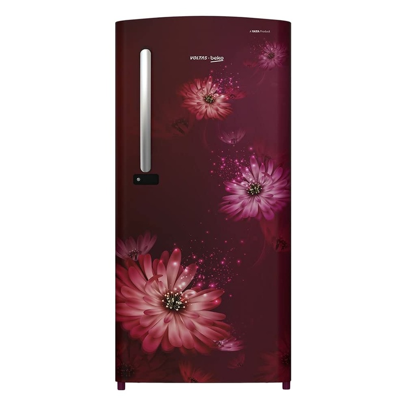 Voltas Beko RDC220B/W0DW 185 L 4 star Direct Cool Refrigerator,  Dahlia Wine