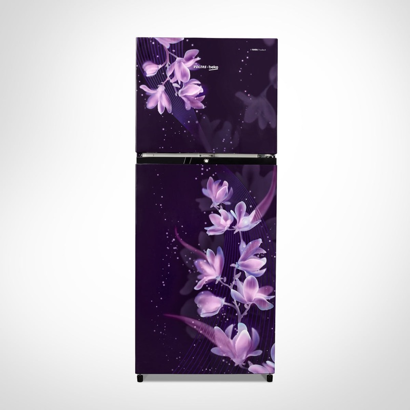 Voltas Beko RFF270C/WPNPR0I0000GD 230 L, 3 Star, Double Door Frost Free Refrigerator (Nightangle Purple)