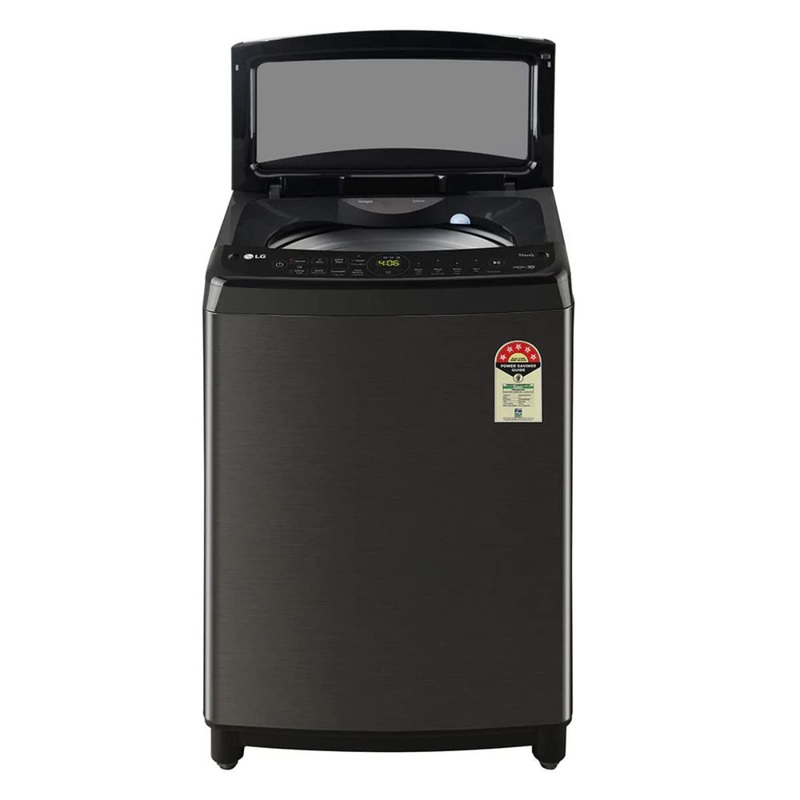 LG THD10SWP 10.0 Kg Inverter Wi-Fi Fully-Automatic Top Loading Washing Machine (Platinum Black,Stainless Steel)