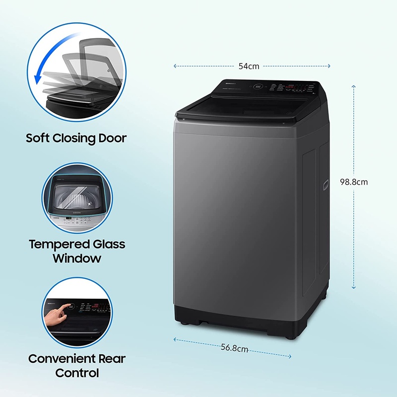 Samsung 8 Kg Ecobubble Wi-Fi Inverter Fully Automatic Top Load Washing Machine WA80BG4542BDTL